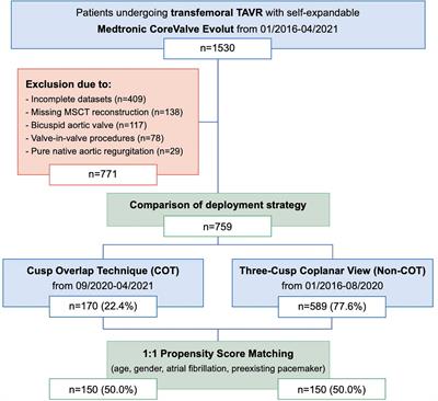 Real-world experience with the cusp-overlap deployment technique in transcatheter aortic valve replacement: A propensity-matched analysis